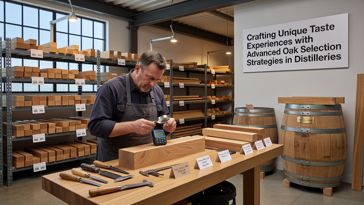 Crafting Unique Taste Experiences with Advanced Oak Selection Strategies in Distilleries